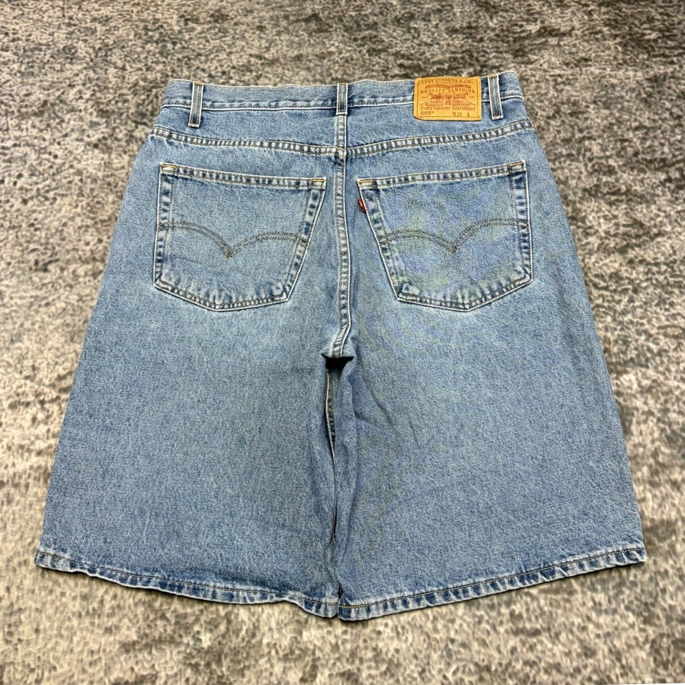 VTG Levi's 560 Jorts Loose Fit Mens 36 Blue Baggy Casual Skater 90s Denim Shorts